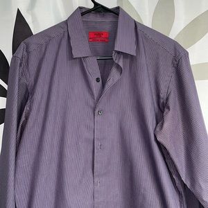 Alfani fitted button up dress shirt